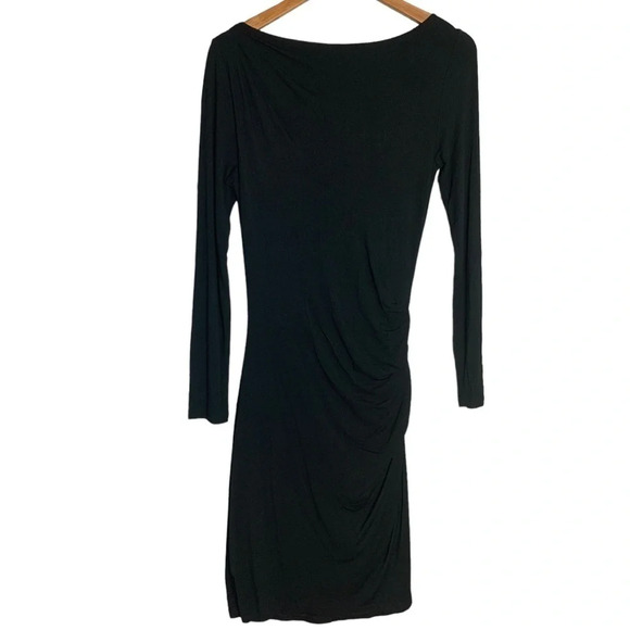 Babaton Women’s Joaquin Ruched Little Black Dress  Size Small Modest (Flawed) - Picture 4 of 11